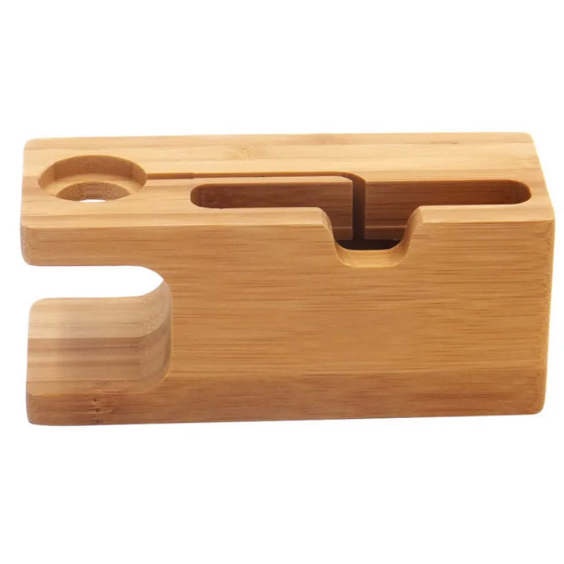 Charging Dock for Apple Watch Phone Stand Station Wood Base Charger Holder for Apple Watch IWatch IPhone Bamboo
