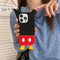 Cute Cartoon Sculpt Phone Case for IPhone16 15 14 13 12ProMax Silicone Soft TPU Anti-drop Shockproof Inclusive Back Cover Cases