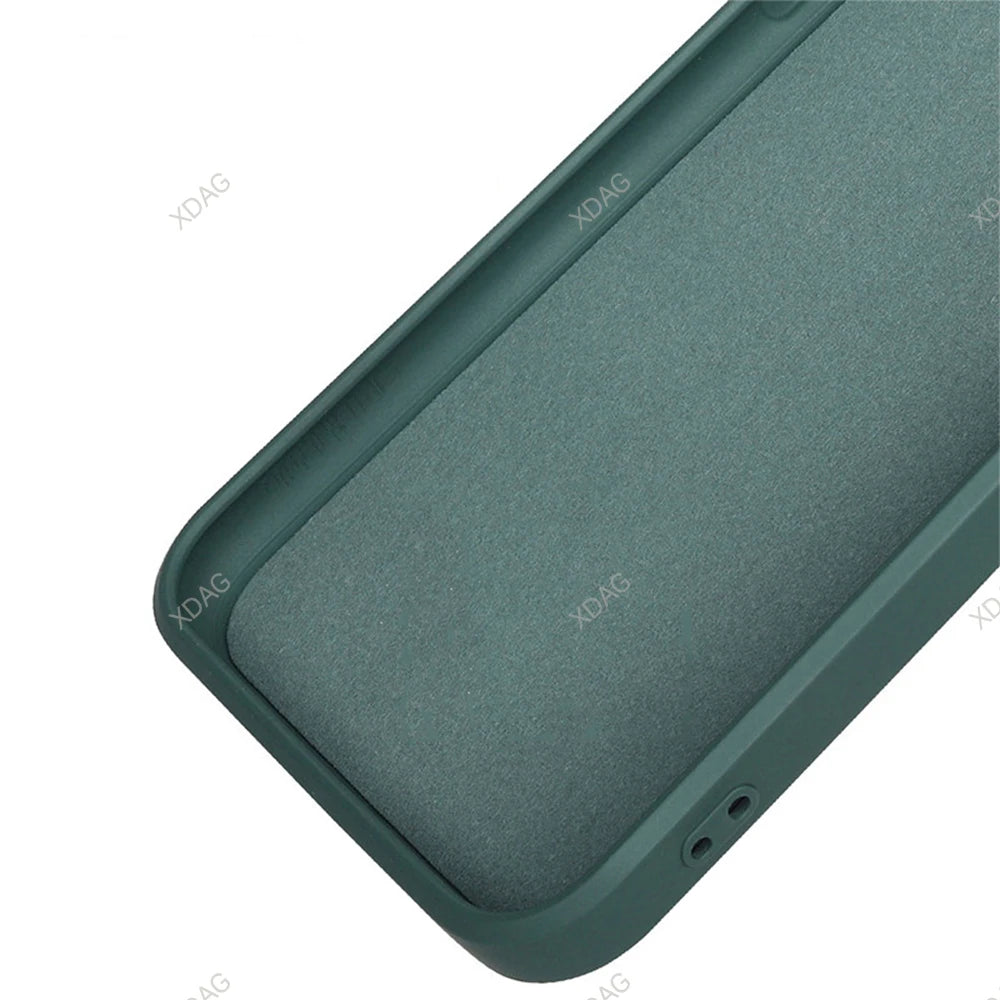 Phone Case for Nothing Phone (2) 2 Two Phone2 6.7" A065 Soft Square Liquid Silicone Internal Flocking Lens Protection Back Cover