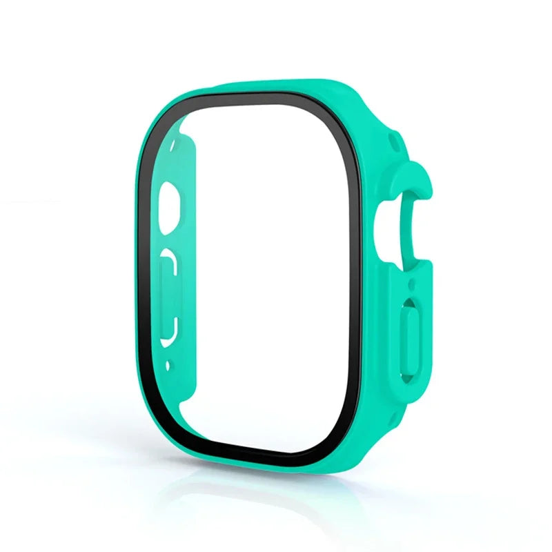 Glass+case For Apple Watch Ultra 49mm PC Bumper+Screen Protector Tempered luxury box Cover for apple watch ultra 2 Accessories