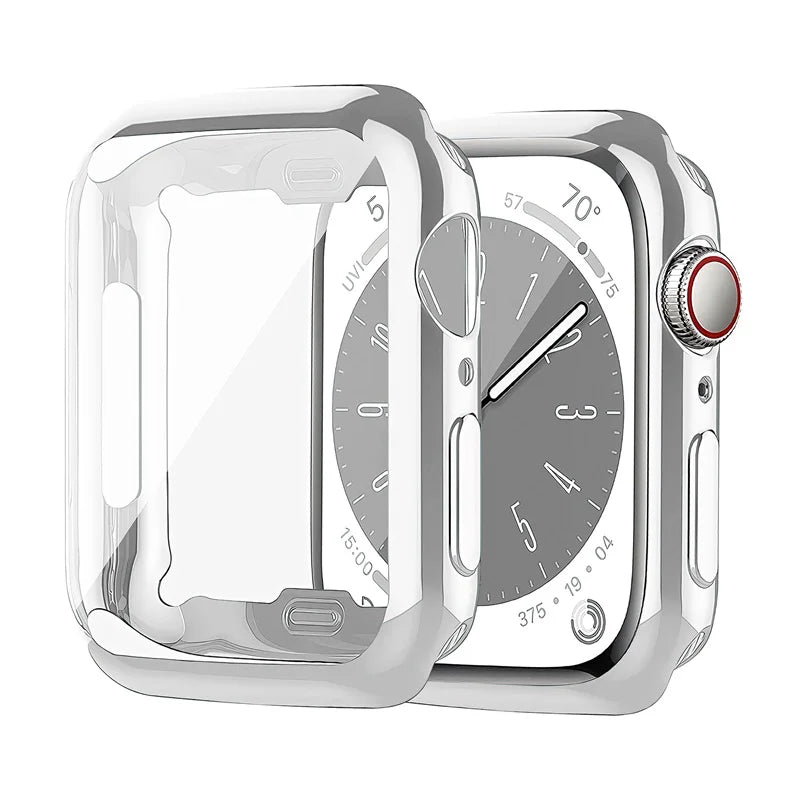 Cover For Apple Watch Case 44mm 40mm 45mm 41mm 42mm 46mm 38mm screen protector silicone bumper iwatch series 3 4 5 6 se 7 8 9