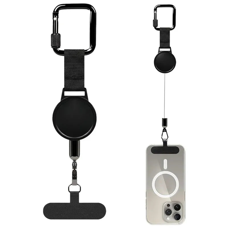 Retractable Anti Theft Outdoor Phone Case for IPhone Air 17 16 E 15 14 13 12 Pro Max Plus 17Pro Anti-lost Lanyard Phone Cover