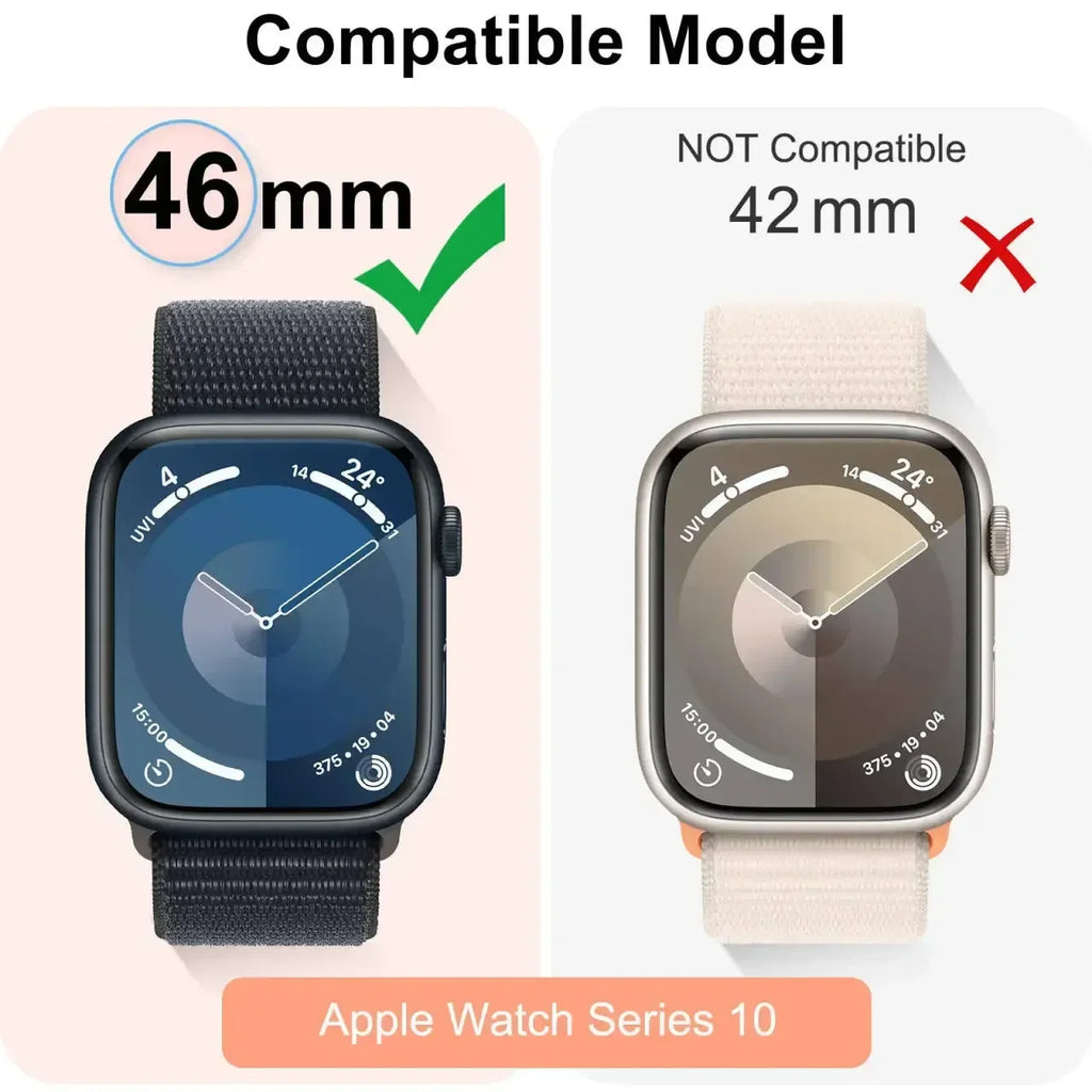 Tempered Glass+Case for Apple Watch Series 10 42mm 46mm Matte PC Bumper Screen Protector for Apple Watch Accessories Series 10