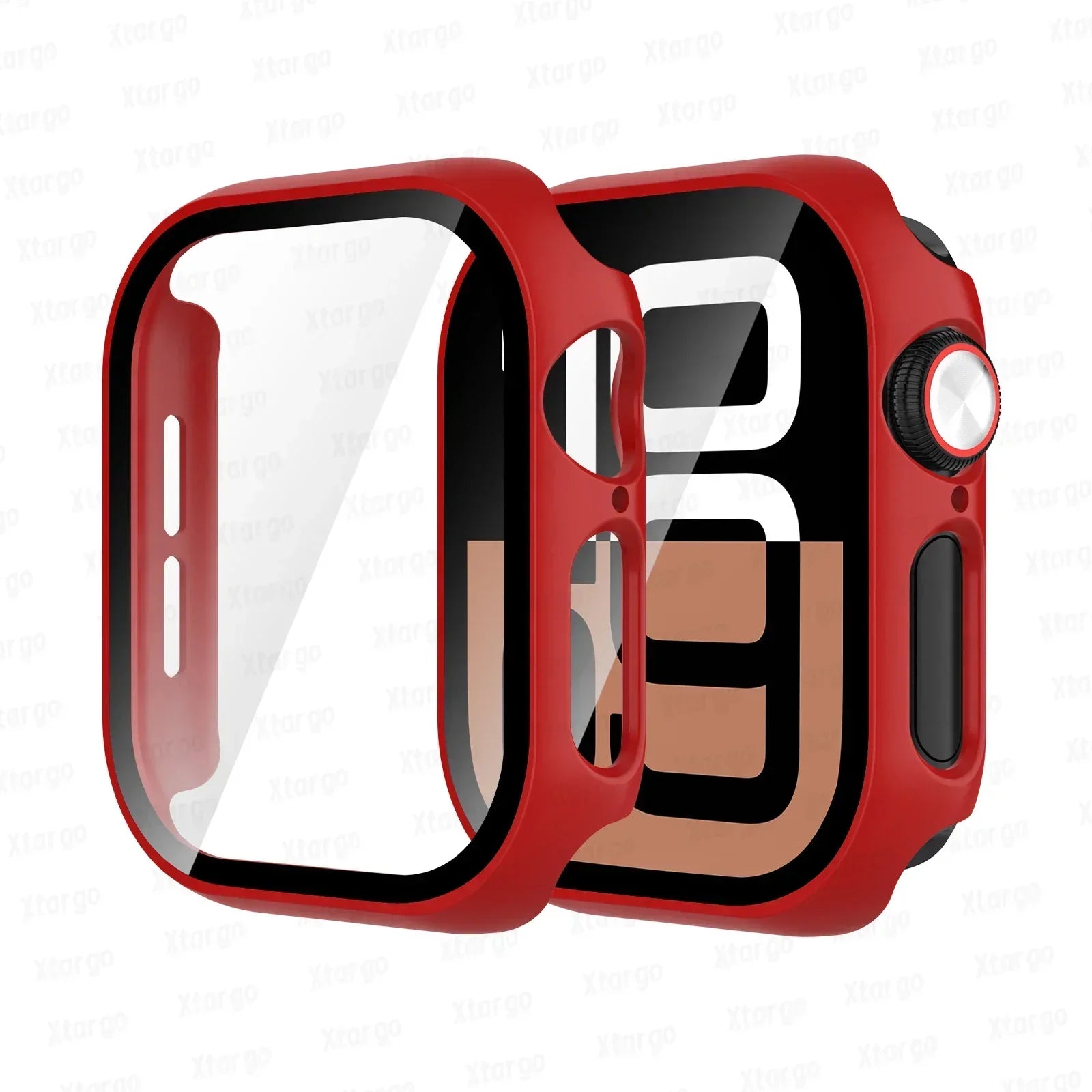 Tempered Glass+Case for Apple Watch Series 10 42mm 46mm Matte PC Bumper Screen Protector for Apple Watch Accessories Series 10