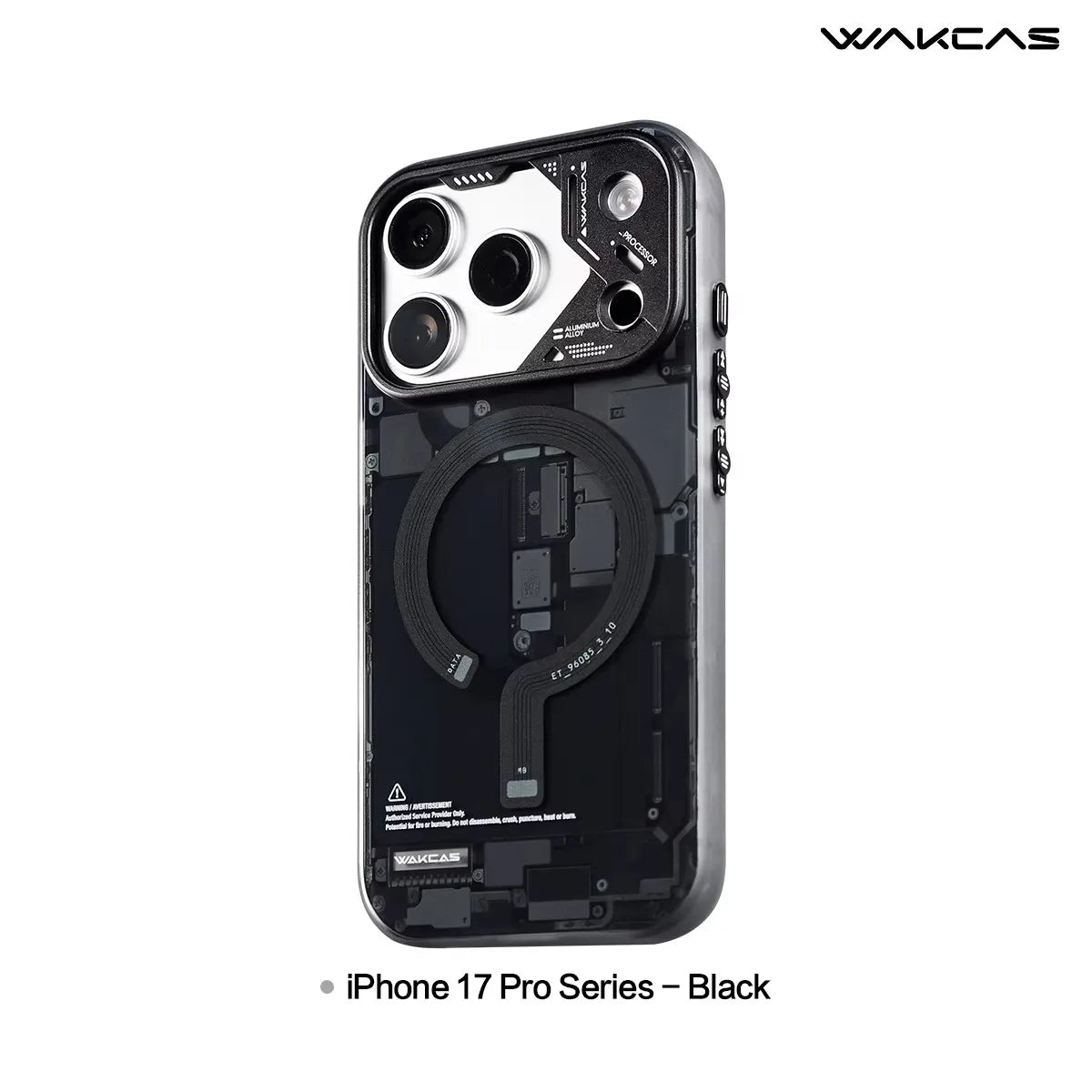 WAKCAS Magnetic Phone Case for iphone 17/17 Pro/17pro Max Personalized Circuit Board Design Anti-fall Phone Protective Covers
