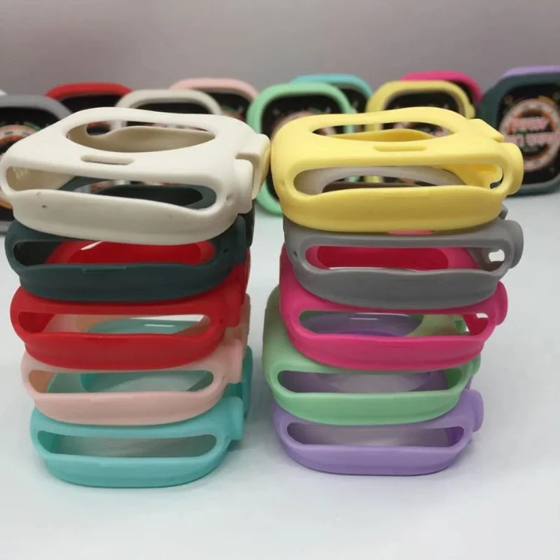 Soft Silicone Cover for Apple Watch Ultra2 49mm All-Round Bumper Scratch-Resistant Protective TPU case for apple watch ultra3 49