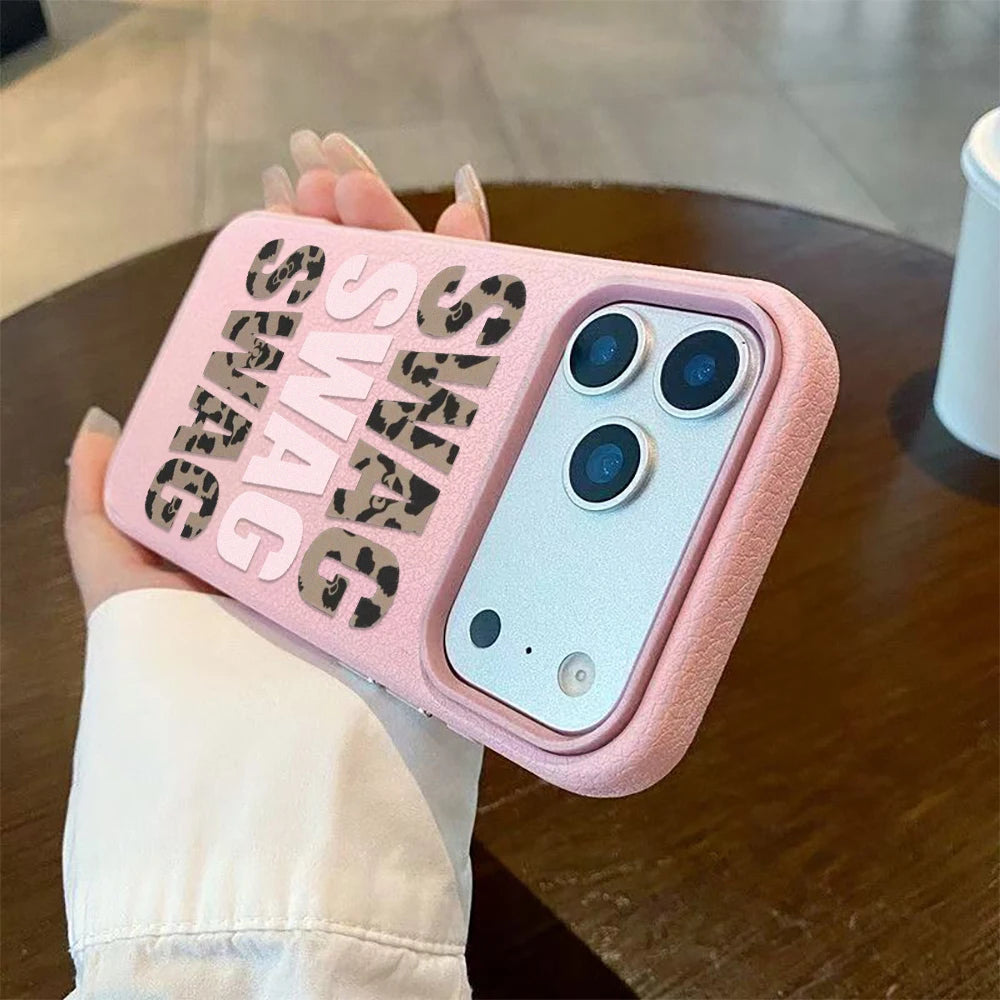 Fashion Leopard Print Swag Silcone Phone Case For IPhone 17 Air 17e 16e 15 14 Plus 13 12 11 Pro Max Protective Soft Cover