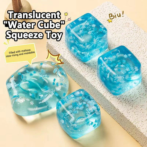 3/4.5/5.5CM Squishy Snowflake Ice Cubes Slow Rising Sensory Fidget Toy Soft Ice Cubes Stress Relief Squeeze Toy Hand Exercise