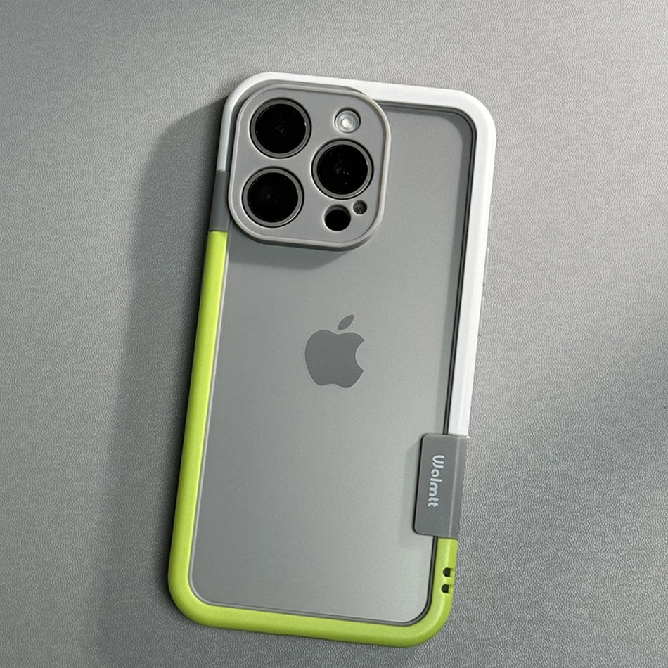 Shockproof Soft Silicone Frame Phone Case for iPhone 17 Pro Max 13 14 15 16 Plus NoBack Heat Dissipation Protection Bumper Cover
