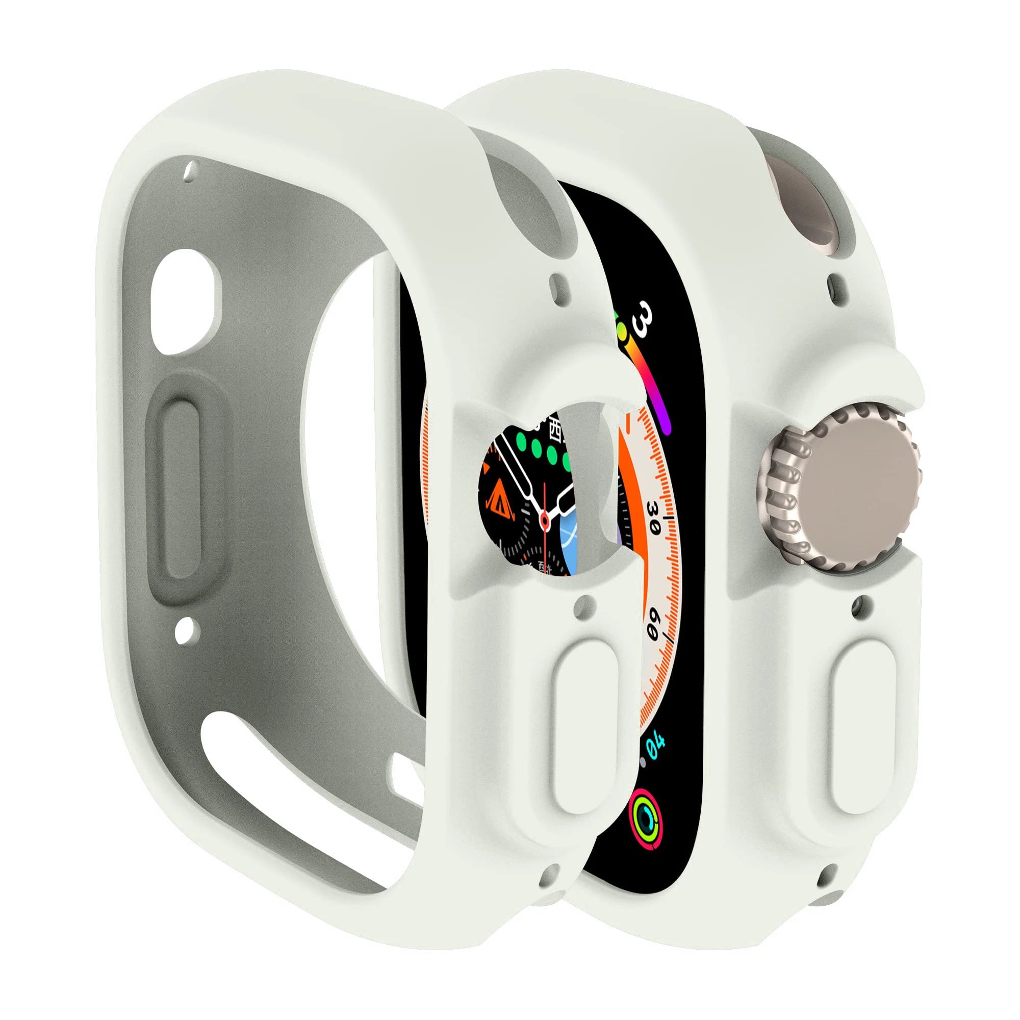 Soft Silicone Cover for Apple Watch Ultra2 49mm All-Round Bumper Scratch-Resistant Protective TPU case for apple watch ultra3 49