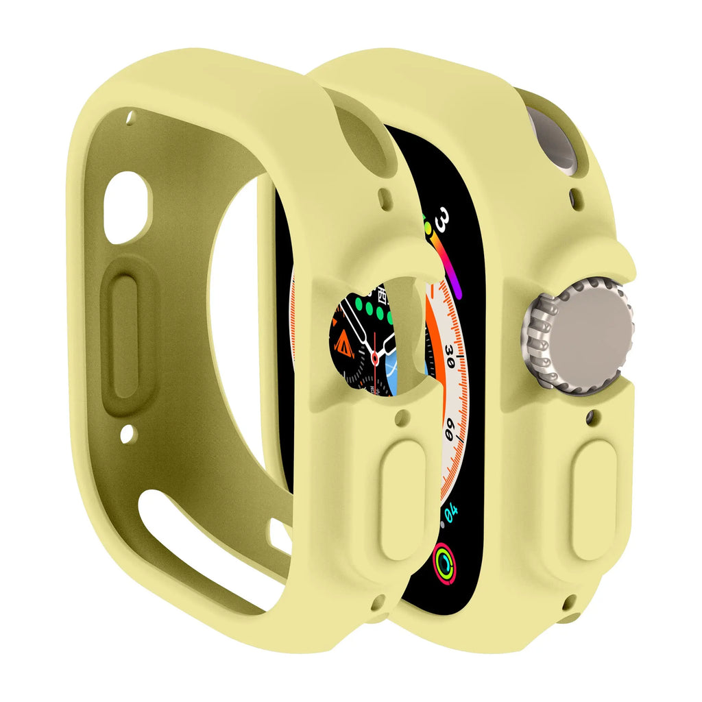 Soft Silicone Cover for Apple Watch Ultra2 49mm All-Round Bumper Scratch-Resistant Protective TPU case for apple watch ultra3 49