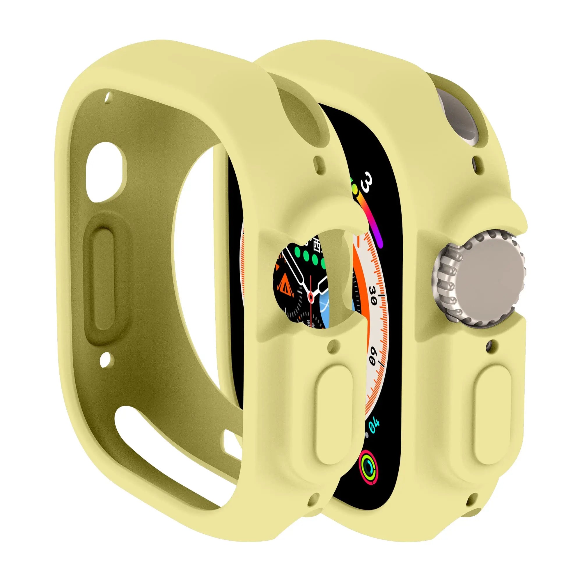 Soft Silicone Cover for Apple Watch Ultra2 49mm All-Round Bumper Scratch-Resistant Protective TPU case for apple watch ultra3 49