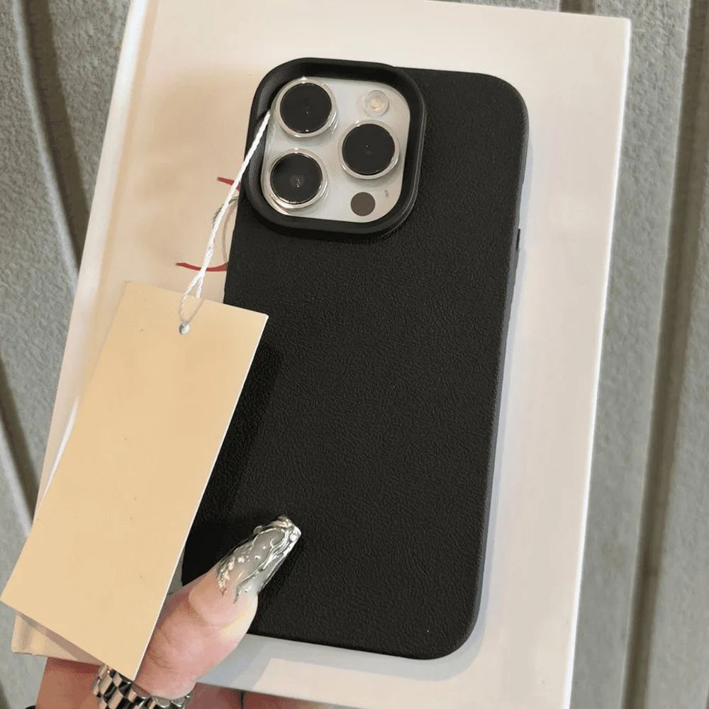 Leather Phone Case For iPhone 17 Pro Max 16 18 Pro Max 13 11 15 14 Plus 12 17 Air 17Promax Shockproof Soft TPU Funda Cover Coque