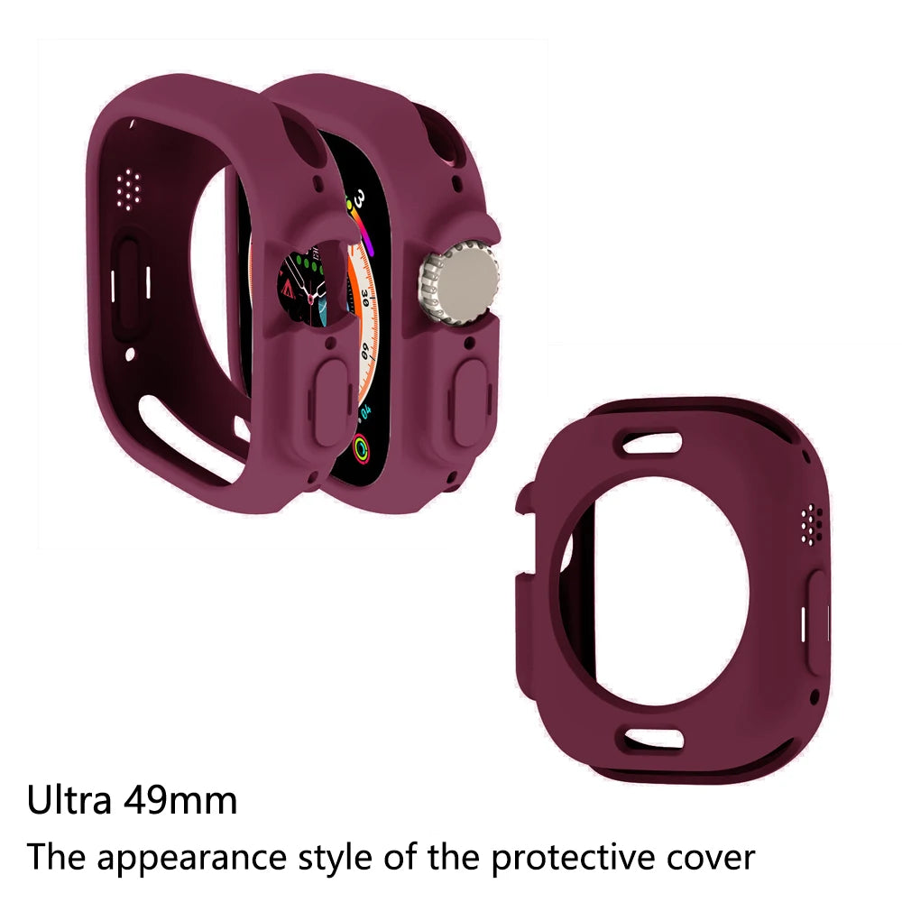 TPU soft case compatible with Apple Watch 987654 Se Apple Watch Series 40mm 44mm 41mm 45mm 49mm Ultra case