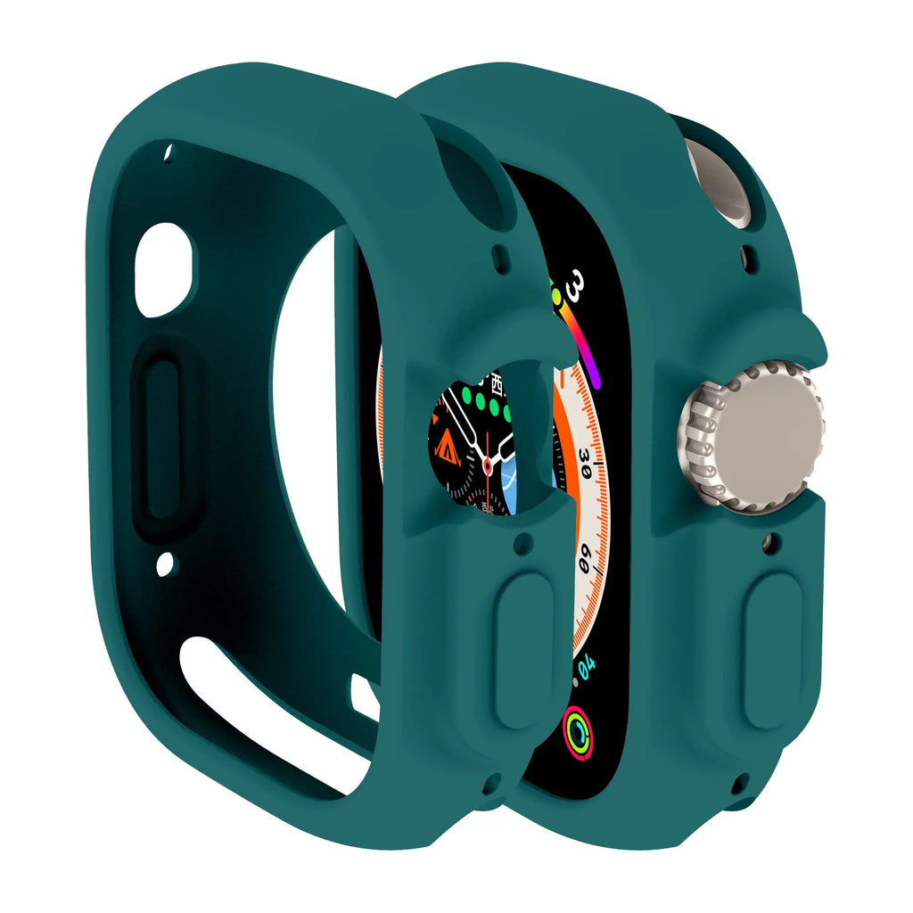 Soft Silicone Cover for Apple Watch Ultra2 49mm All-Round Bumper Scratch-Resistant Protective TPU case for apple watch ultra3 49