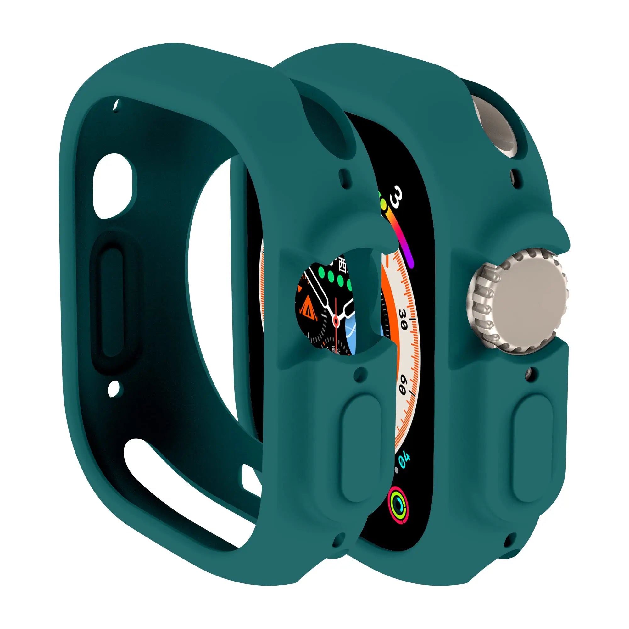 Soft Silicone Cover for Apple Watch Ultra2 49mm All-Round Bumper Scratch-Resistant Protective TPU case for apple watch ultra3 49