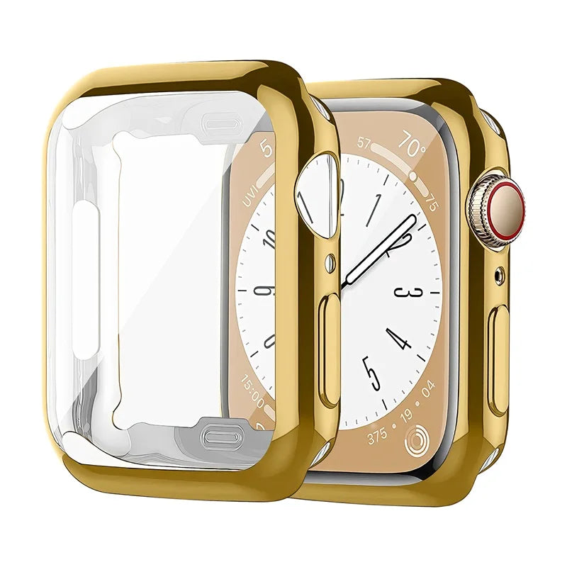 Cover For Apple Watch Case 44mm 40mm 45mm 41mm 42mm 46mm 38mm screen protector silicone bumper iwatch series 3 4 5 6 se 7 8 9