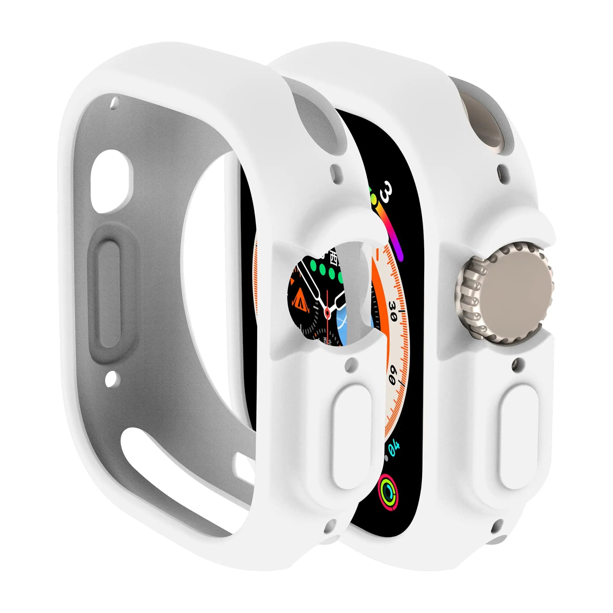 Soft Silicone Cover for Apple Watch Ultra2 49mm All-Round Bumper Scratch-Resistant Protective TPU case for apple watch ultra3 49