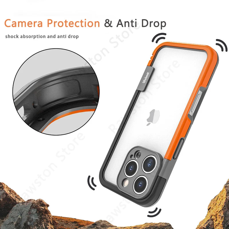 Shockproof Soft Silicone Frame Phone Case for iPhone 17 Pro Max 13 14 15 16 Plus NoBack Heat Dissipation Protection Bumper Cover