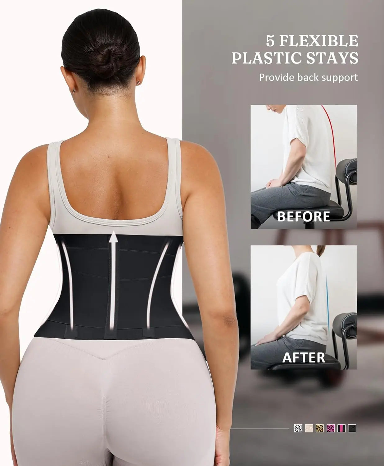 Waist Trainer Workout Waist Cincher slimming waist Trimmer Belt Tummy Control Body Shaper Triple Wrap Women and Men