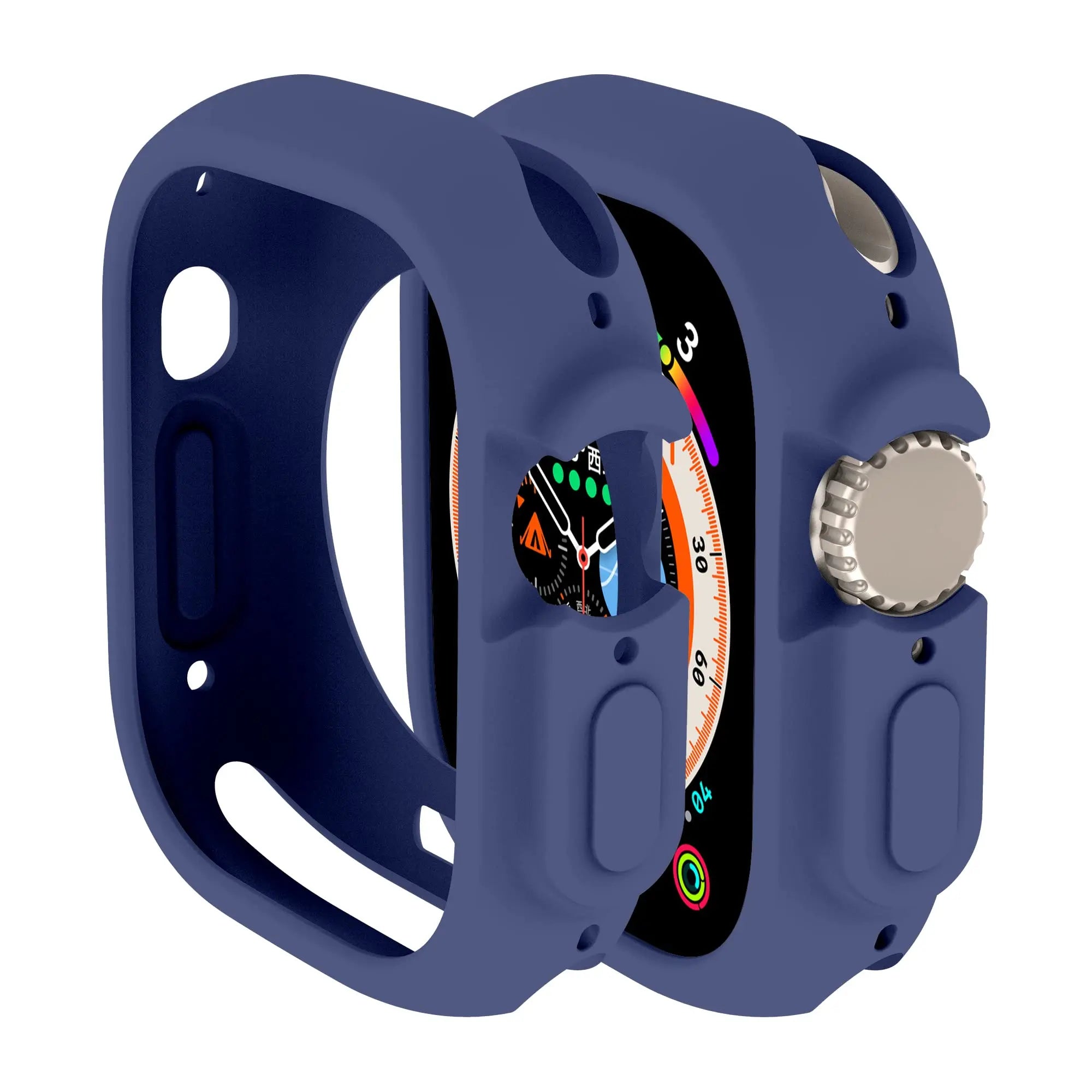 Soft Silicone Cover for Apple Watch Ultra2 49mm All-Round Bumper Scratch-Resistant Protective TPU case for apple watch ultra3 49