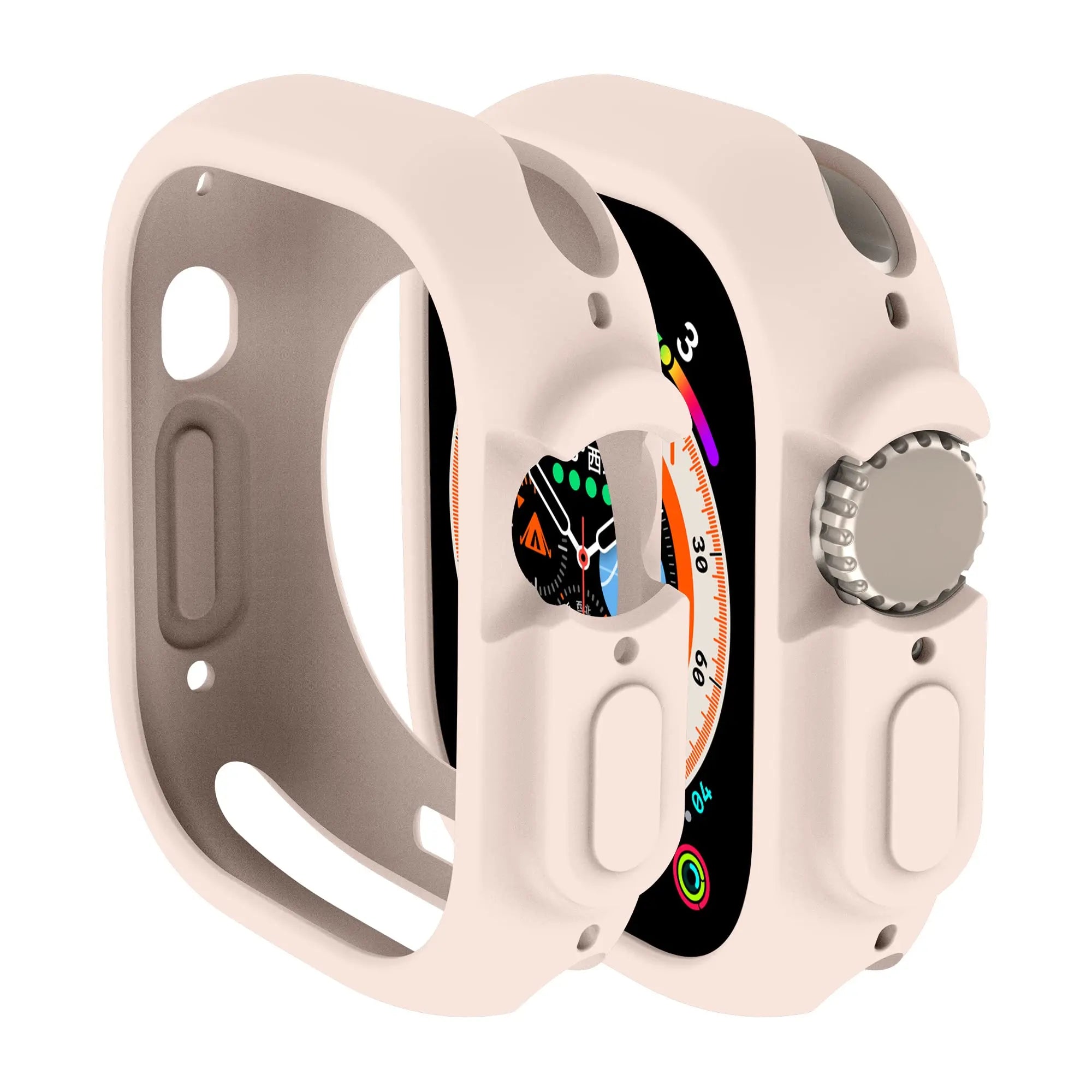 Soft Silicone Cover for Apple Watch Ultra2 49mm All-Round Bumper Scratch-Resistant Protective TPU case for apple watch ultra3 49