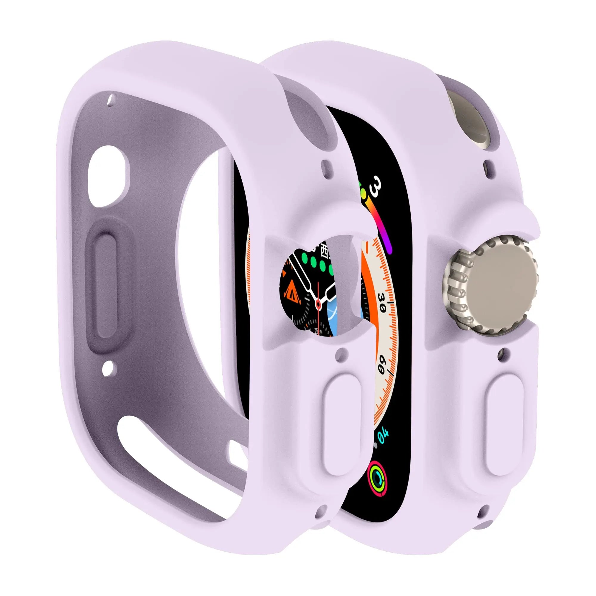 Soft Silicone Cover for Apple Watch Ultra2 49mm All-Round Bumper Scratch-Resistant Protective TPU case for apple watch ultra3 49