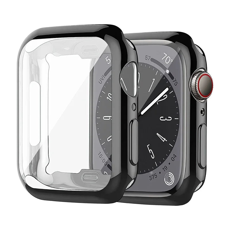 Cover For Apple Watch Case 44mm 40mm 45mm 41mm 42mm 46mm 38mm screen protector silicone bumper iwatch series 3 4 5 6 se 7 8 9