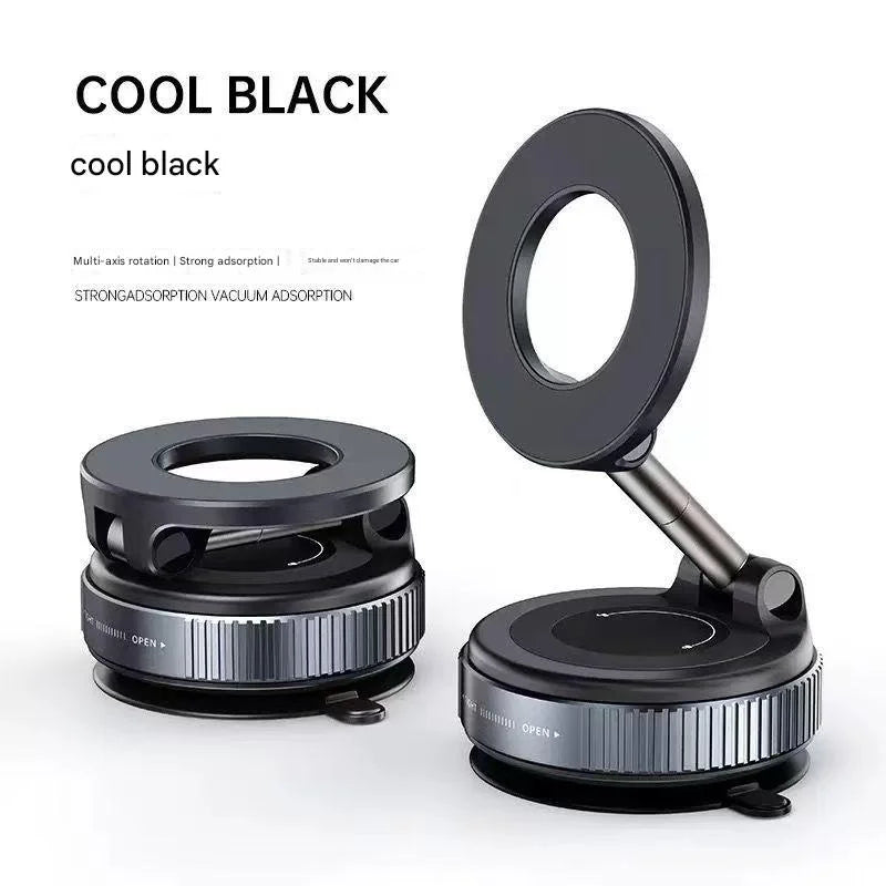 Car Phone Holder with Vacuum Adsorption and Magnetic Suction, New 2025 Model, for In-Car Navigation