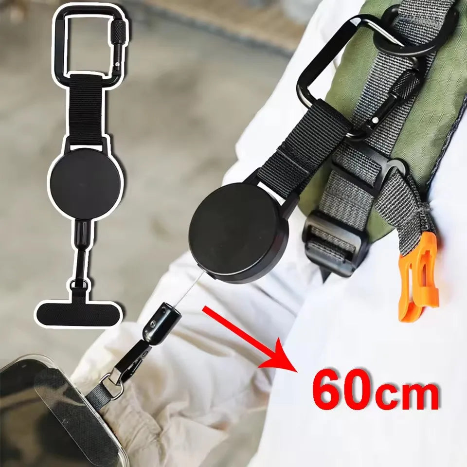 Retractable Anti Theft Outdoor Phone Case for IPhone Air 17 16 E 15 14 13 12 Pro Max Plus 17Pro Anti-lost Lanyard Phone Cover