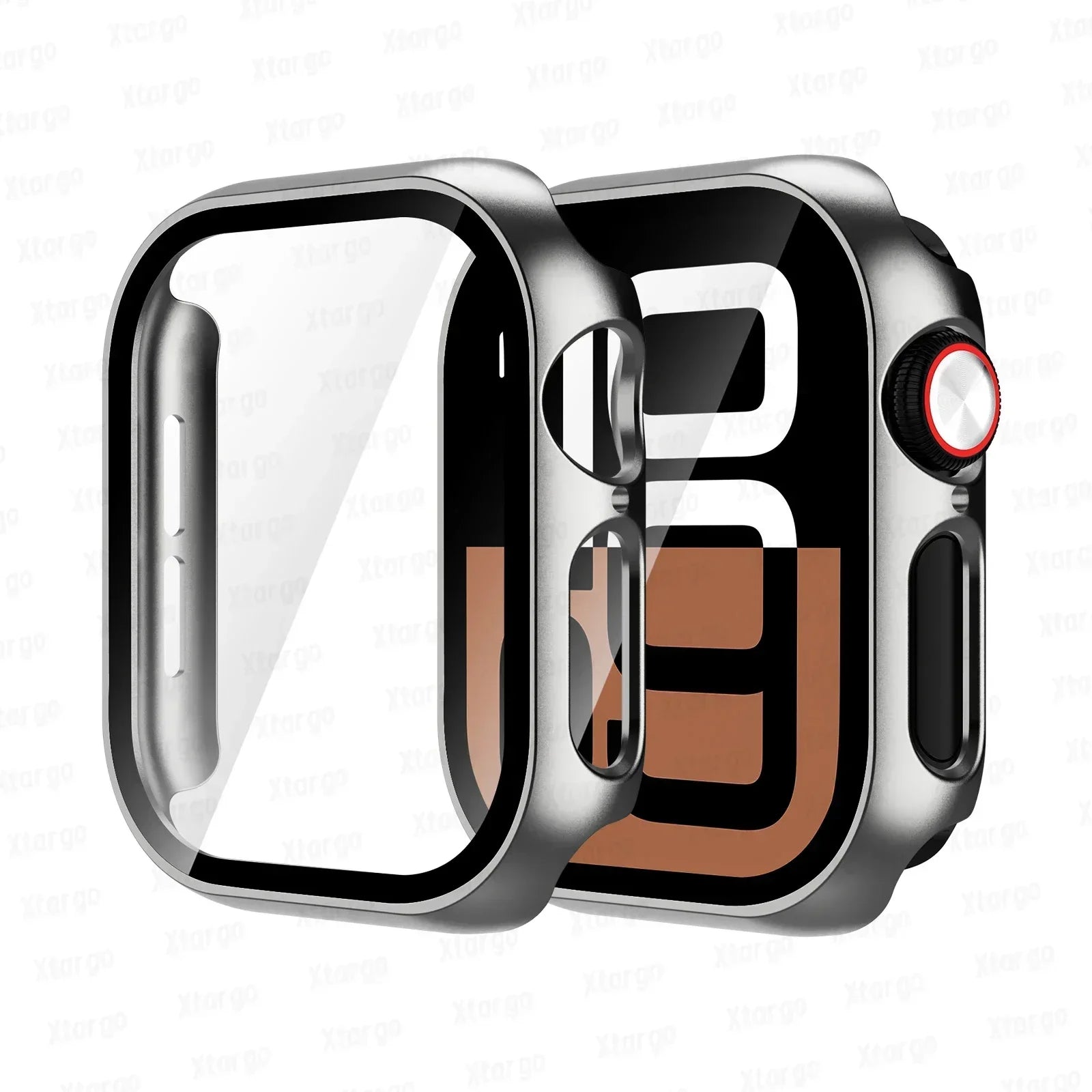 Tempered Glass+Case for Apple Watch Series 10 42mm 46mm Matte PC Bumper Screen Protector for Apple Watch Accessories Series 10