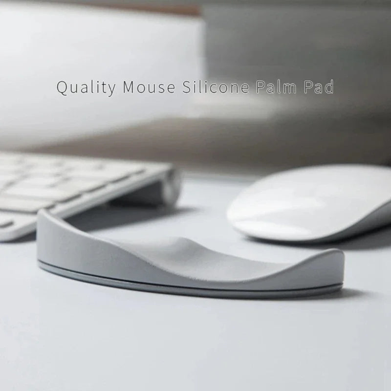 Ergonomic Silicone Mouse Pad Skin Friendly Anti Slip Streamlined Wrist Guard Pad Supports Computer Office Gaming PC Computer