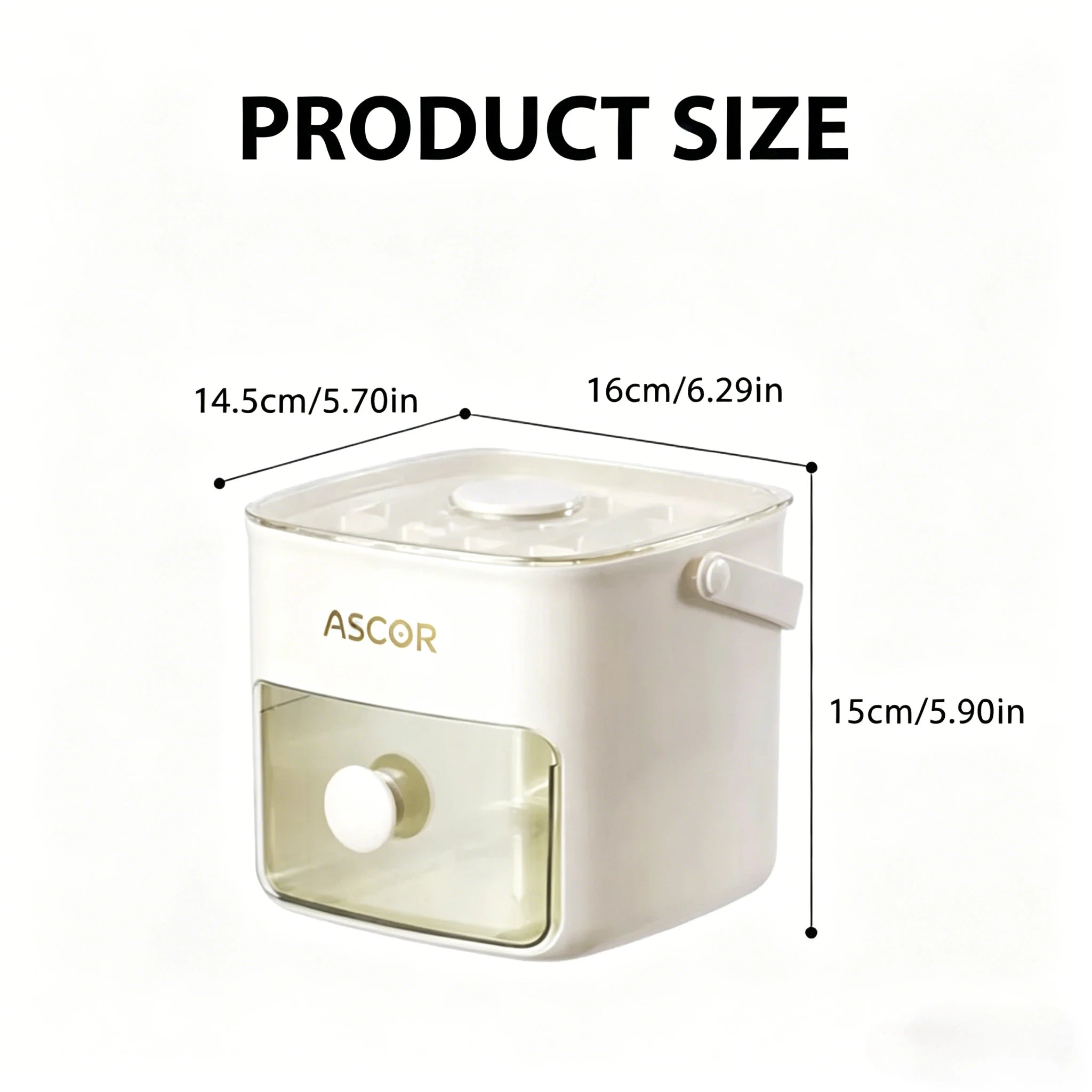 Double Layer Ice Cube Maker Press Ice Ball Mold Ice Tray with Storage Box Refrigerator Homemade DIY Ice Maker for Home Kitchen