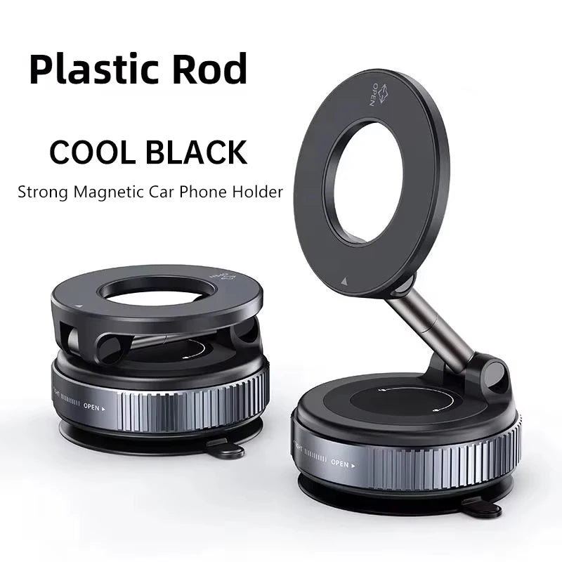 Vacuum Magnet Car Bracket Multi-angles Adjustment Upgraded Strong Magnetic Suck Foldable Car Navigation Portable Phone Holder
