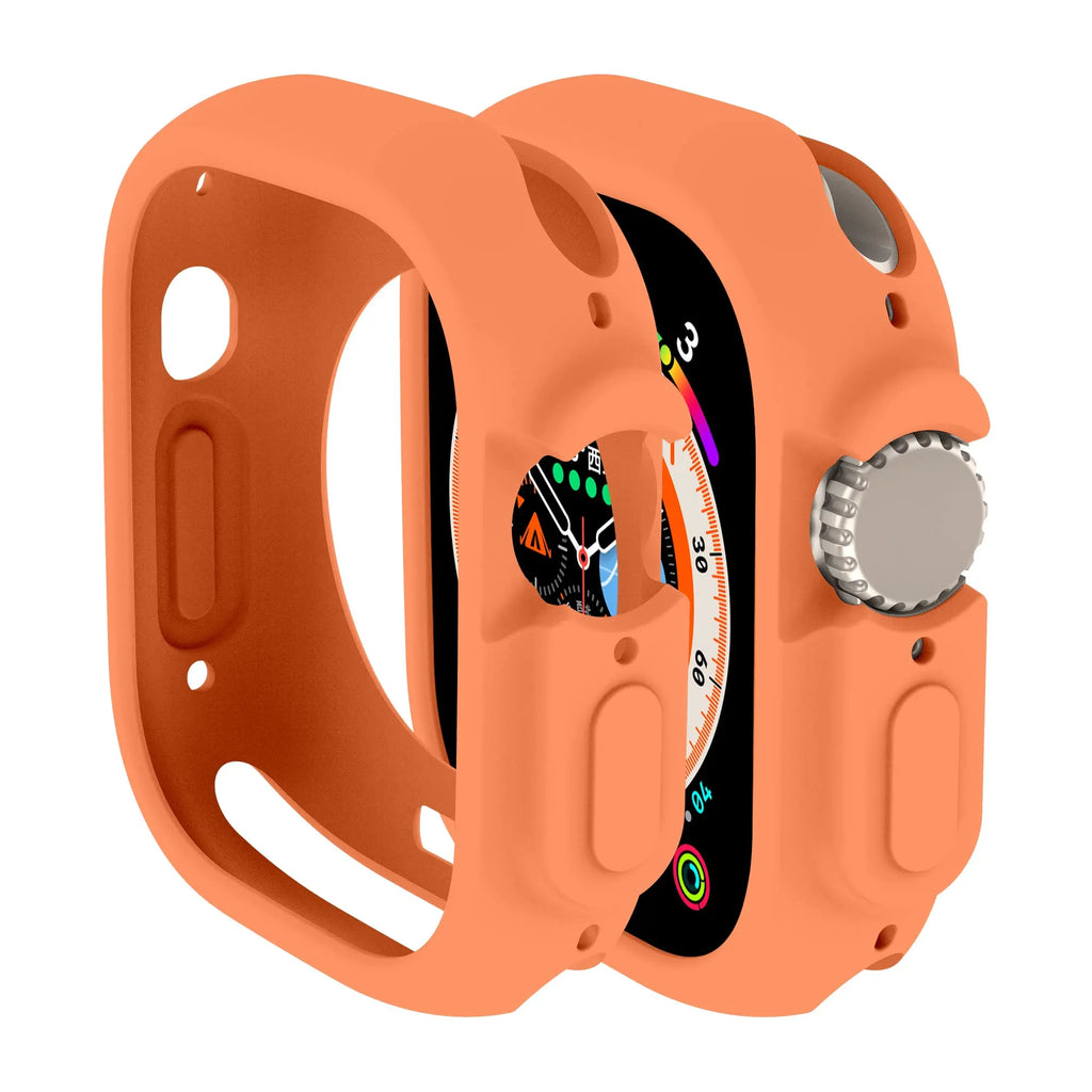 Soft Silicone Cover for Apple Watch Ultra2 49mm All-Round Bumper Scratch-Resistant Protective TPU case for apple watch ultra3 49