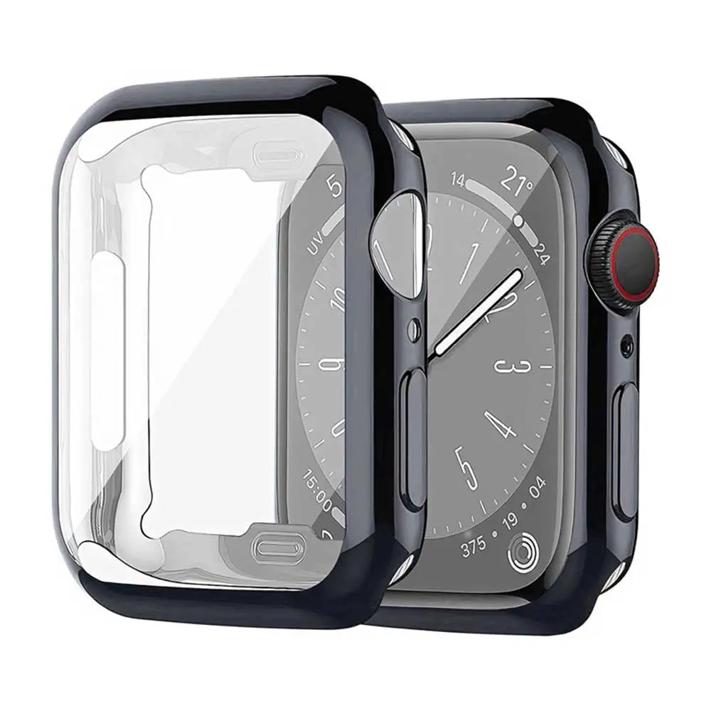 Cover For Apple Watch Case 44mm 40mm 45mm 41mm 42mm 46mm 38mm screen protector silicone bumper iwatch series 3 4 5 6 se 7 8 9