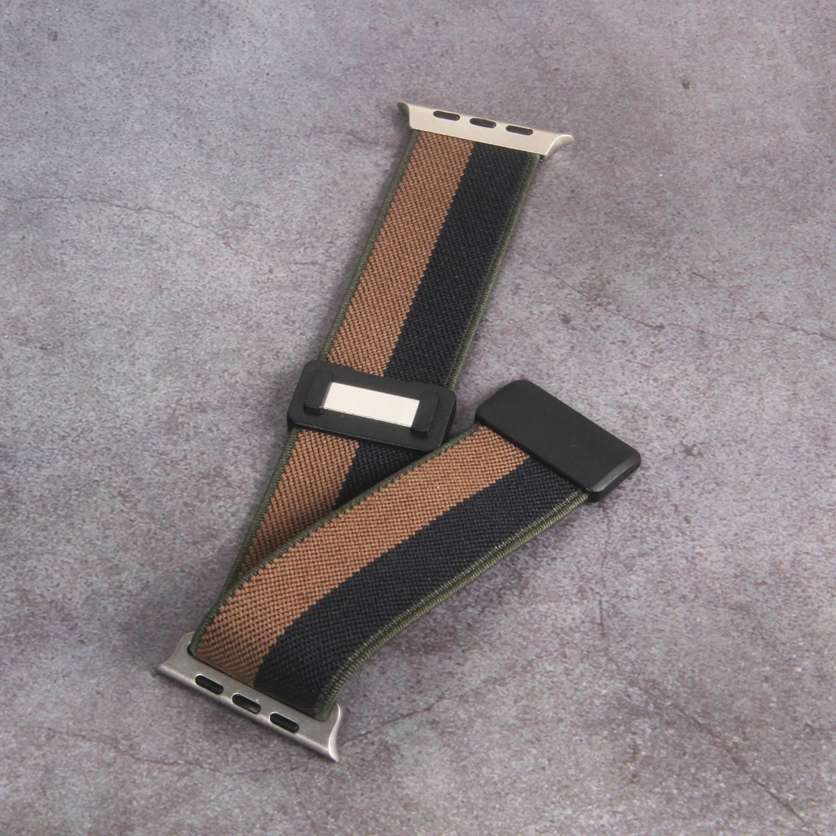 Elastic Loop For Apple Watch Band 45mm 44mm49mm42mm 41mm40mm38mm Magnetic Buckle Nylon Loop for Apple Watch Strap Series9 8 7 6