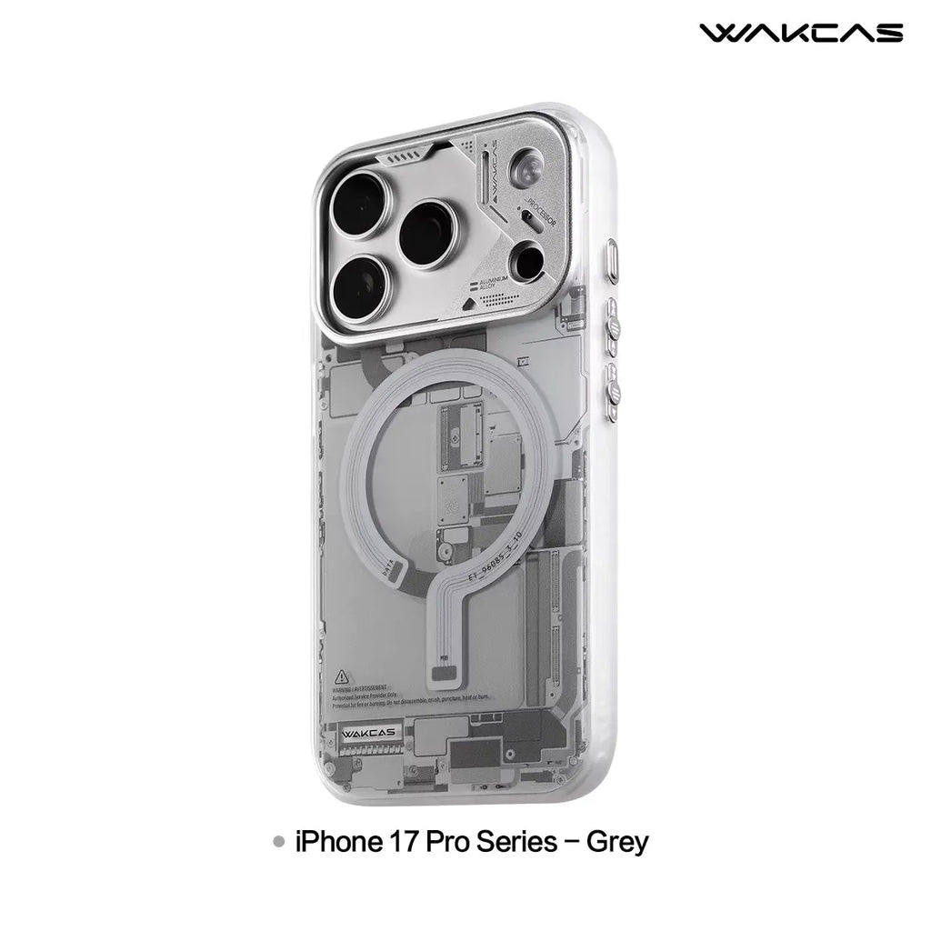 WAKCAS Magnetic Phone Case for iphone 17/17 Pro/17pro Max Personalized Circuit Board Design Anti-fall Phone Protective Covers
