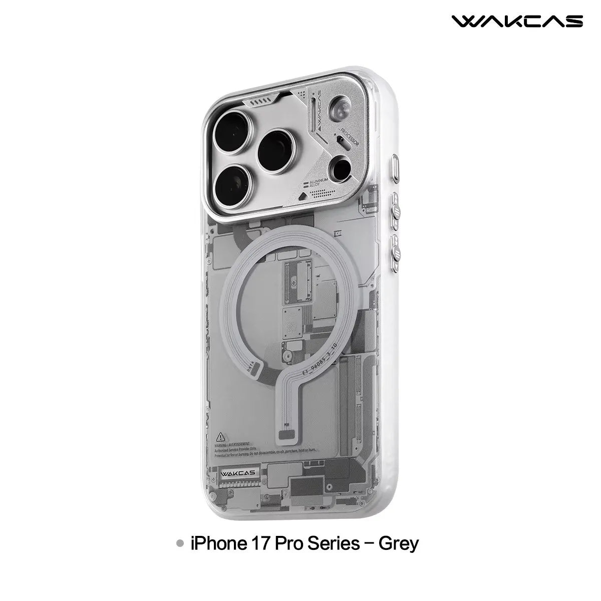 WAKCAS Magnetic Phone Case for iphone 17/17 Pro/17pro Max Personalized Circuit Board Design Anti-fall Phone Protective Covers
