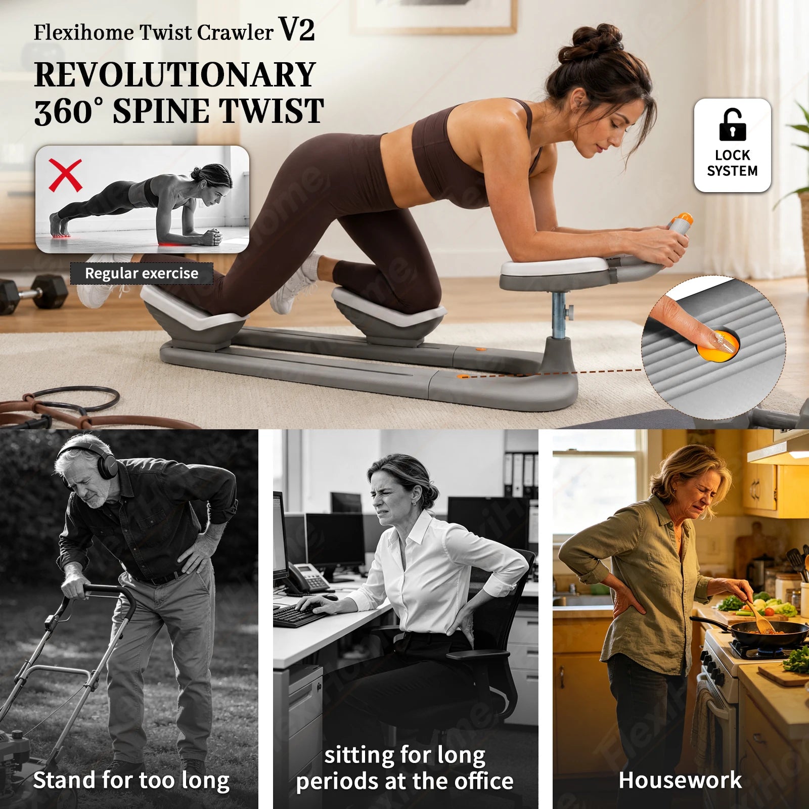 Waist Twisting Machine Core Trainer for Home Workout, Abdominal Exercise Equipment for Belly Fat Burning & Body Shaping