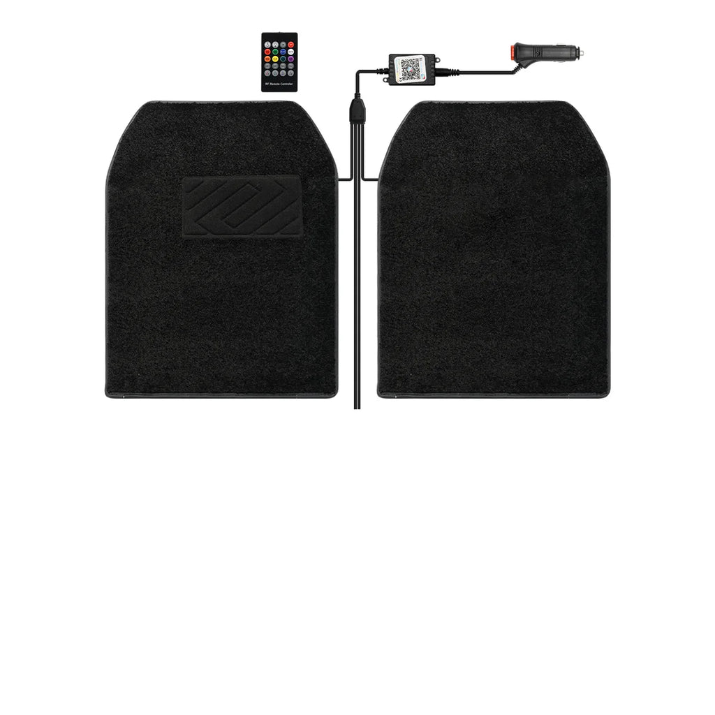 Starlight Car Mat Car Full Starlight carpet Starlight foot mat change color belt app Remote Control Light Effect LED Rugs 12V