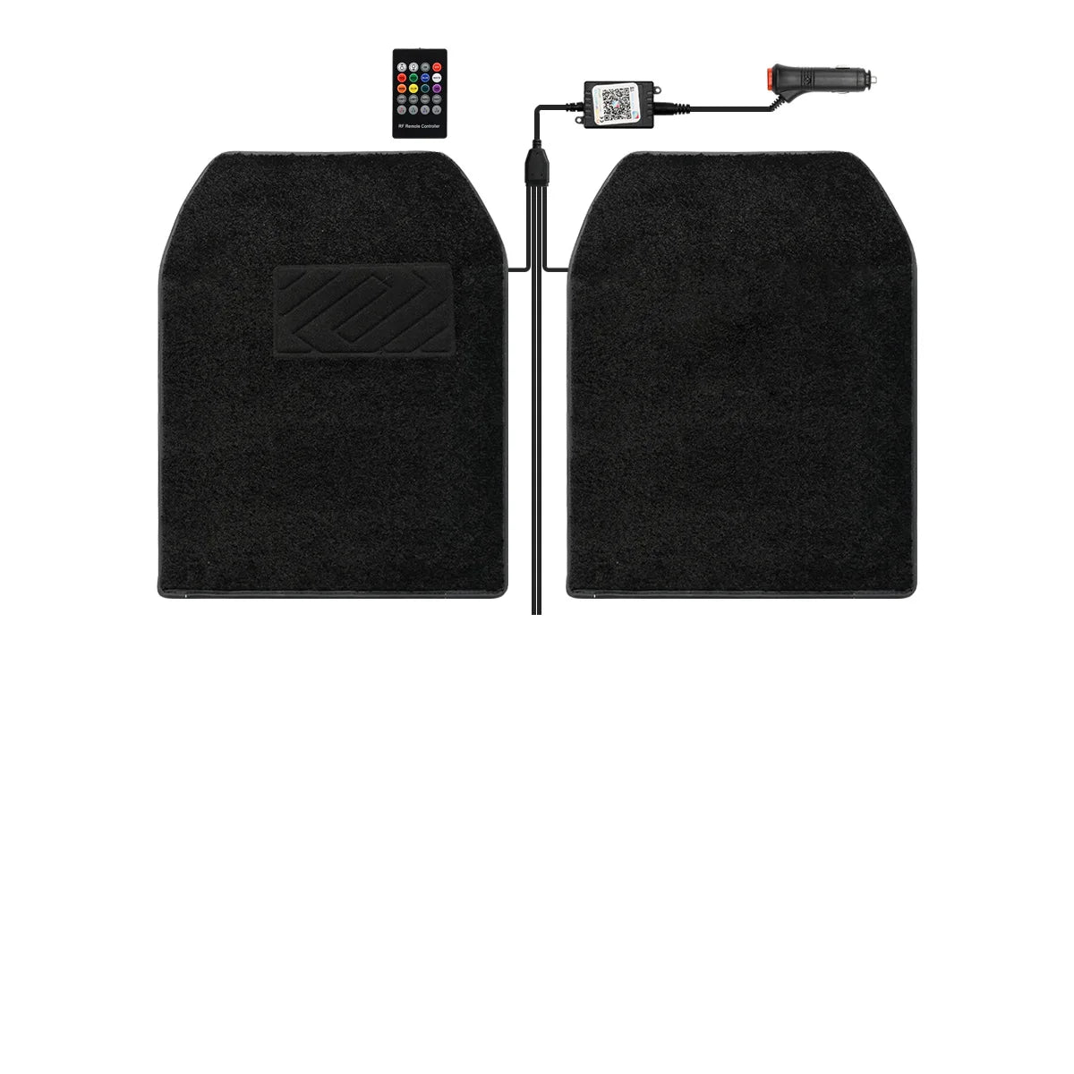 Starlight Car Mat Car Full Starlight carpet Starlight foot mat change color belt app Remote Control Light Effect LED Rugs 12V