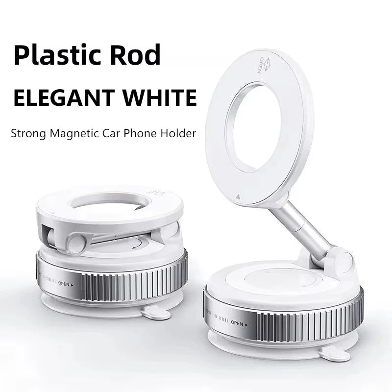 Vacuum Magnet Car Bracket Multi-angles Adjustment Upgraded Strong Magnetic Suck Foldable Car Navigation Portable Phone Holder