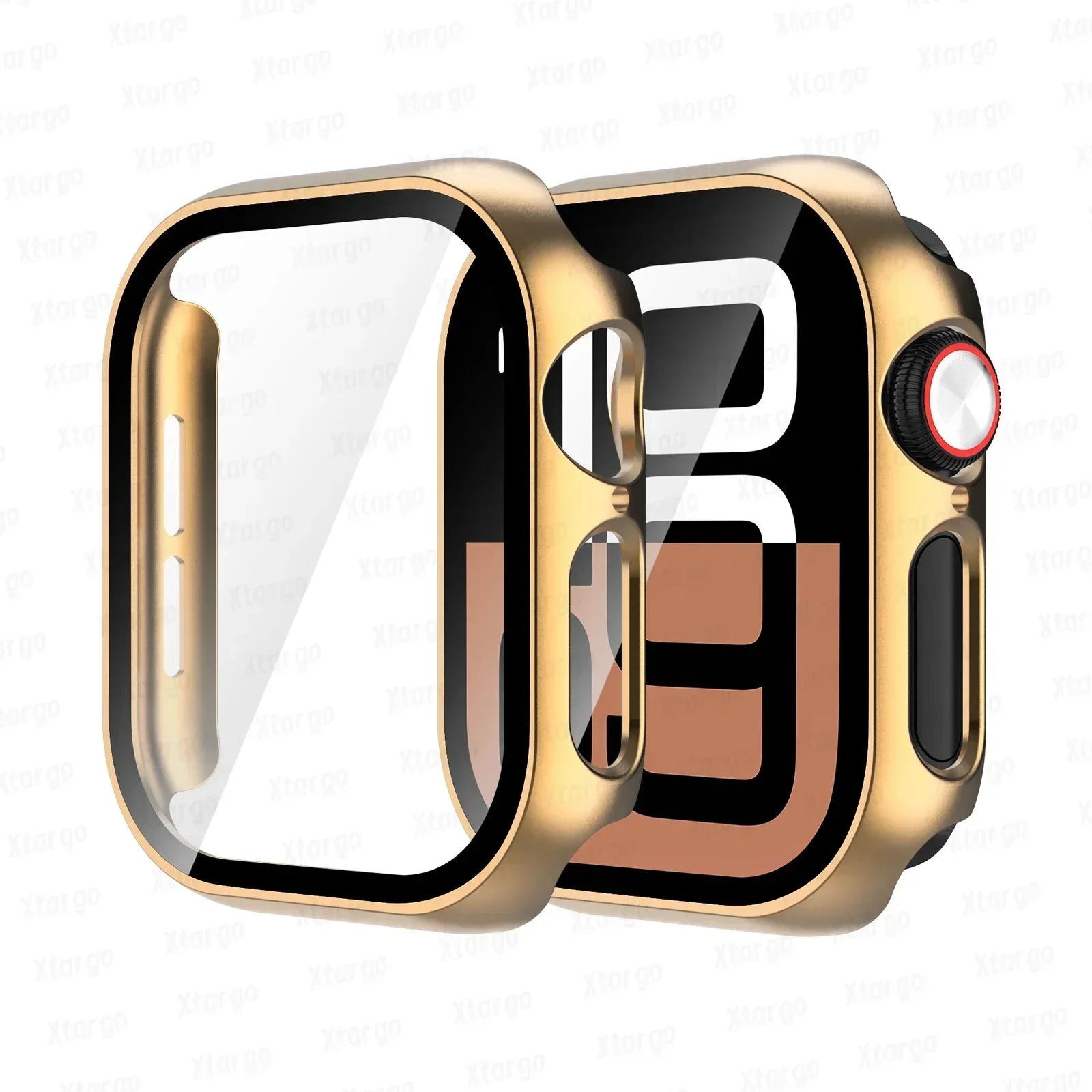 Tempered Glass+Case for Apple Watch Series 10 42mm 46mm Matte PC Bumper Screen Protector for Apple Watch Accessories Series 10
