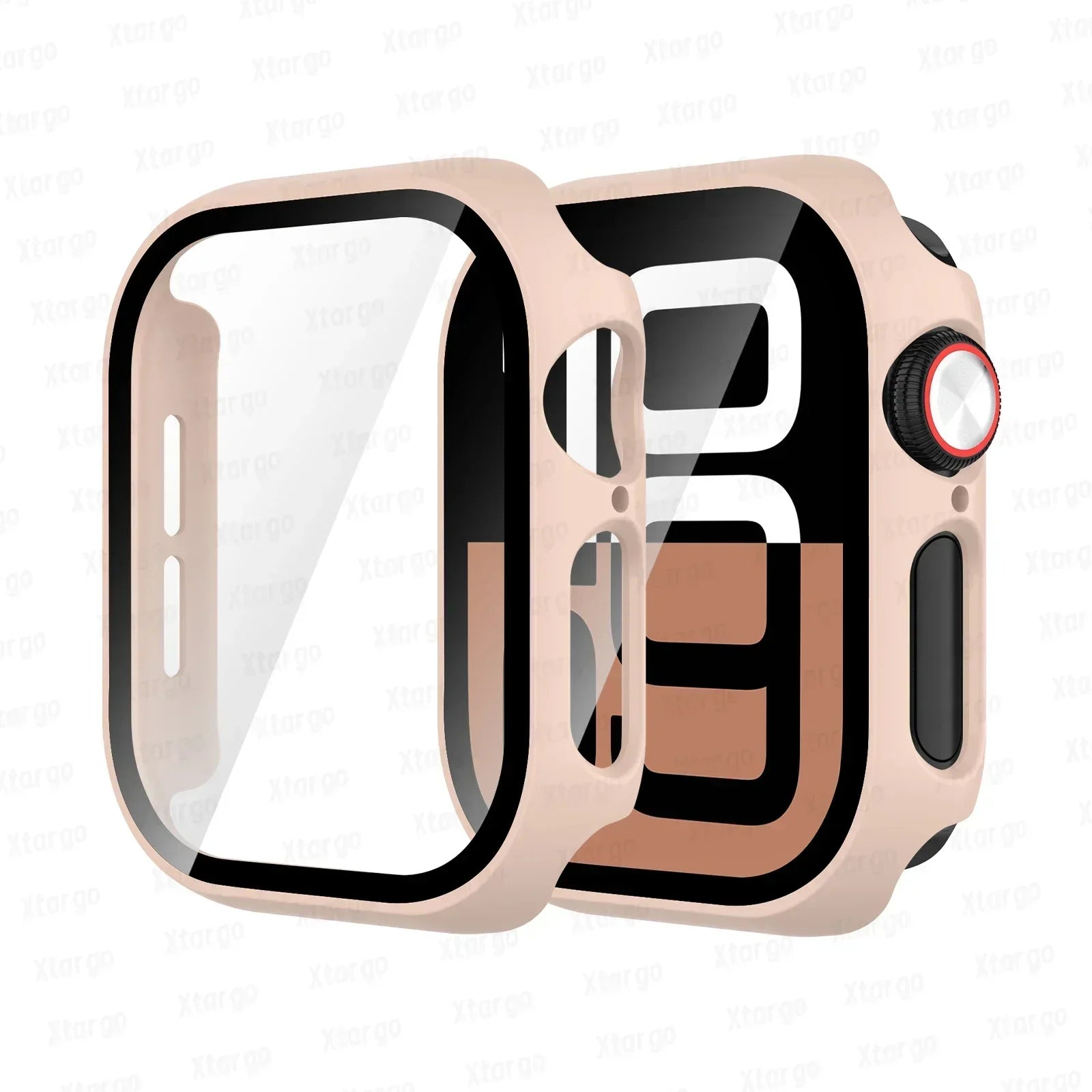 Tempered Glass+Case for Apple Watch Series 10 42mm 46mm Matte PC Bumper Screen Protector for Apple Watch Accessories Series 10