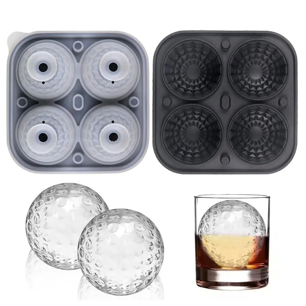 Diamond-shaped crystal ball ice mold, large spherical silicone round ice mold, fun shaped ice cube tray with transparent funnel-