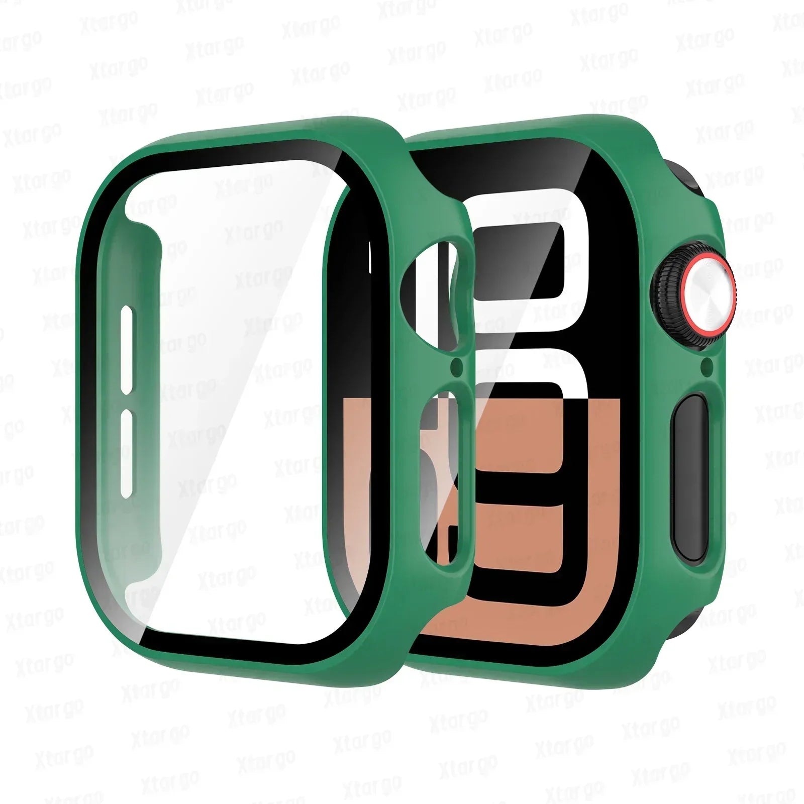 Tempered Glass+Case for Apple Watch Series 10 42mm 46mm Matte PC Bumper Screen Protector for Apple Watch Accessories Series 10