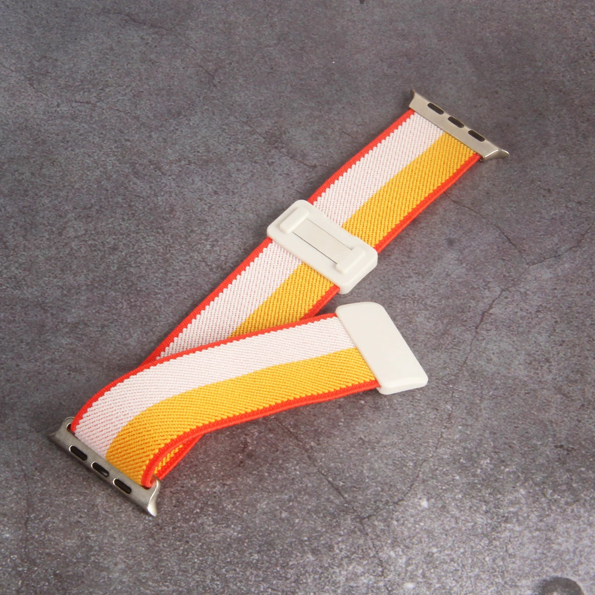 Elastic Loop For Apple Watch Band 45mm 44mm49mm42mm 41mm40mm38mm Magnetic Buckle Nylon Loop for Apple Watch Strap Series9 8 7 6