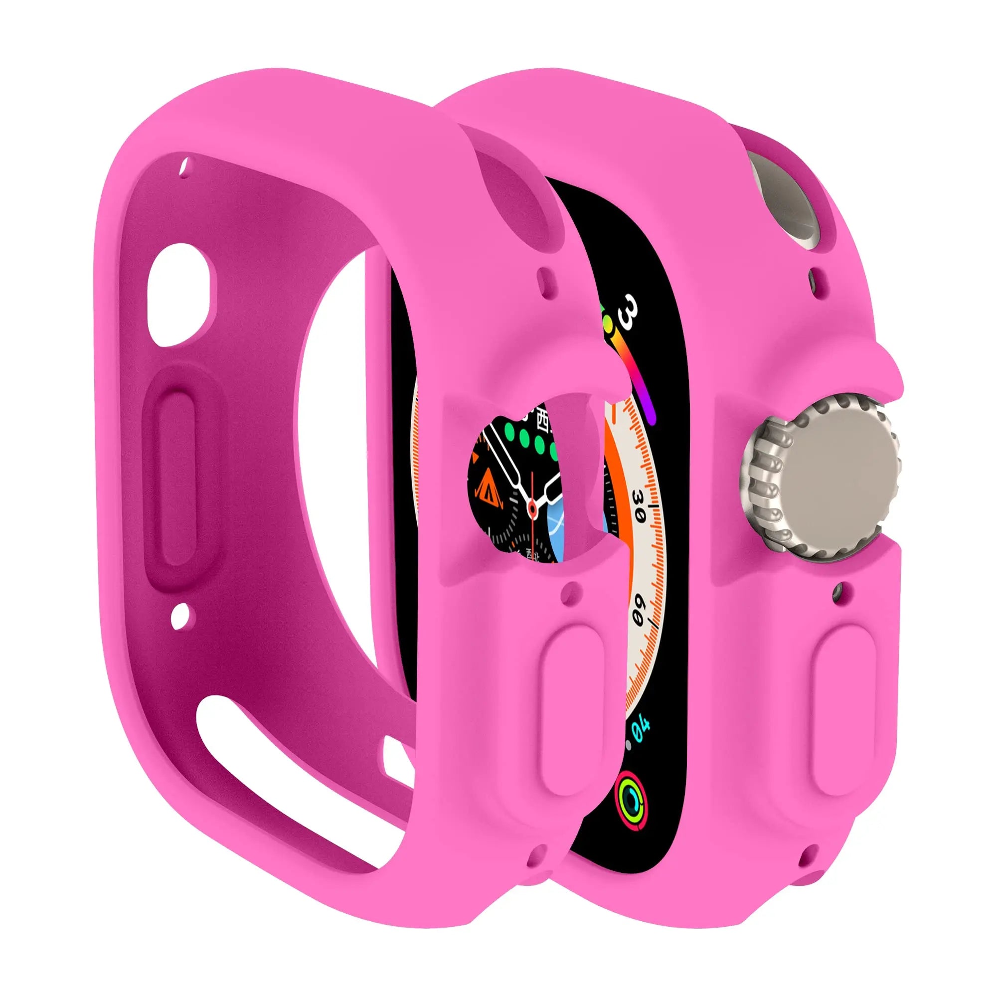 Soft Silicone Cover for Apple Watch Ultra2 49mm All-Round Bumper Scratch-Resistant Protective TPU case for apple watch ultra3 49