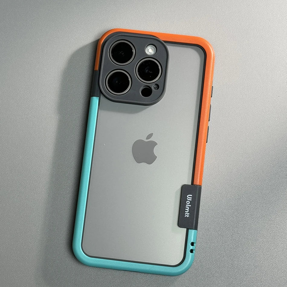 Shockproof Soft Silicone Frame Phone Case for iPhone 17 Pro Max 13 14 15 16 Plus NoBack Heat Dissipation Protection Bumper Cover